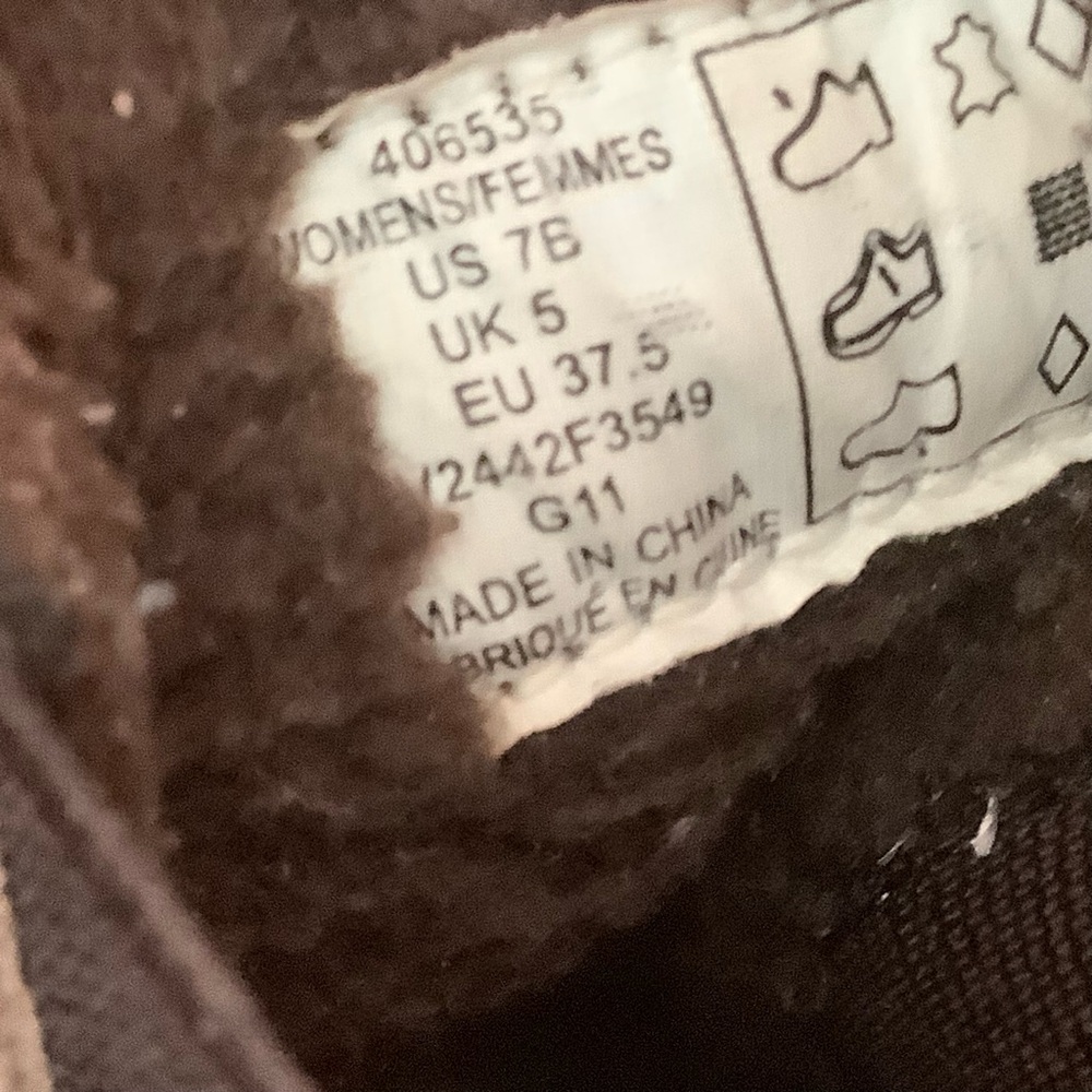 Lands' End 406535 Brown Boot Ankle Bootie Sherpa Lined Women's Size 7B - Picture 12 of 13